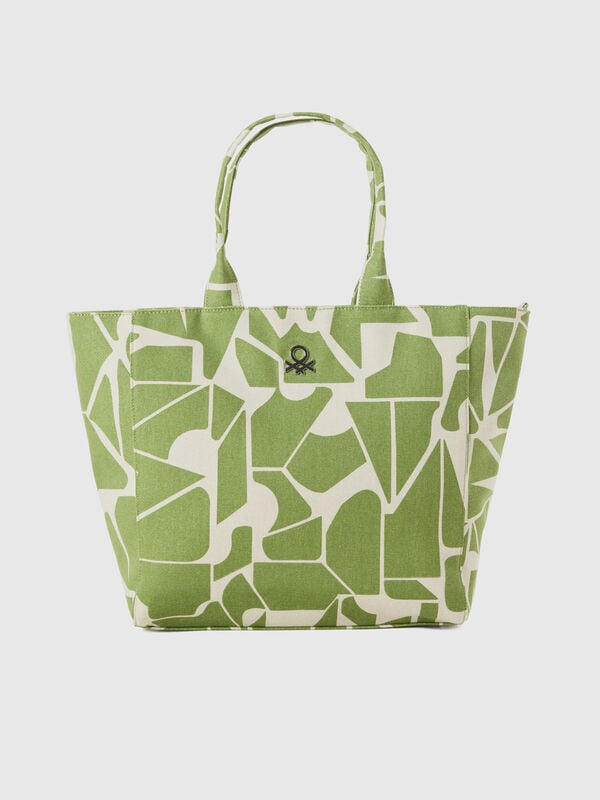 Tote bag with geometric pattern Women