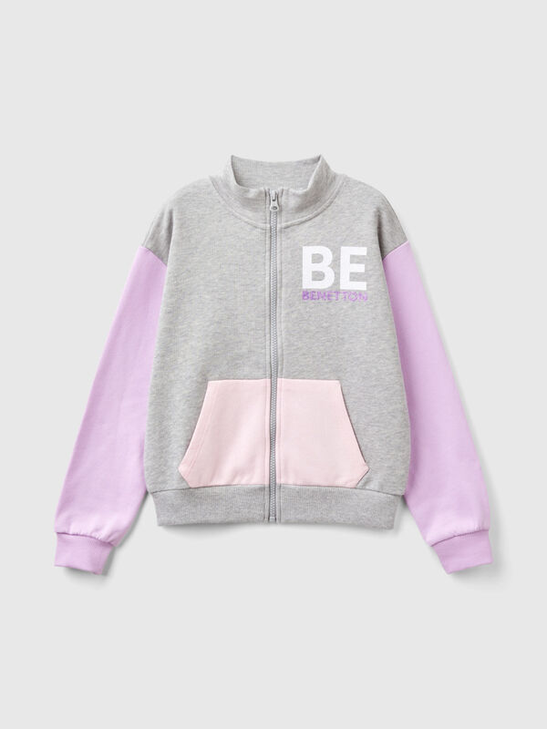 Sweatshirt with zip and collar Junior Girl