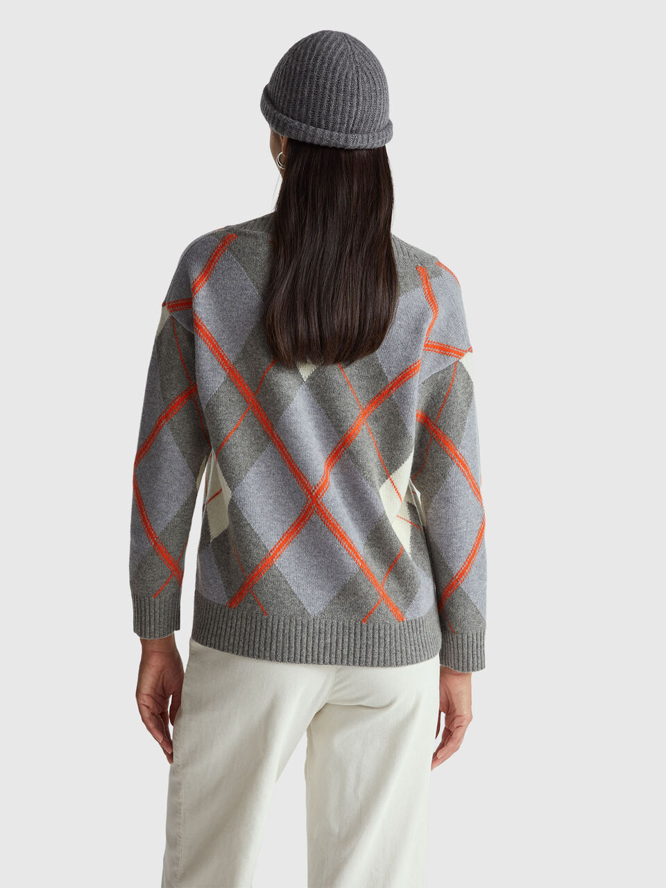 V NECK SWEATER L/S Women image number null