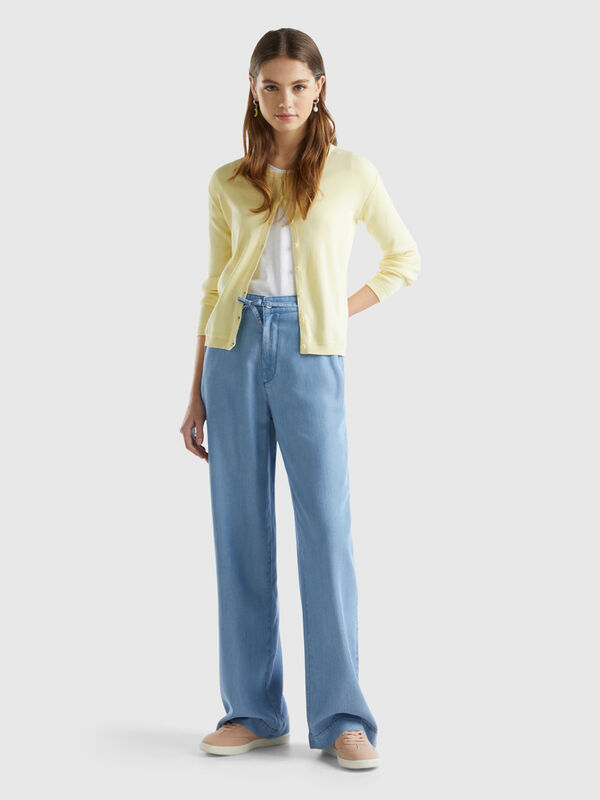 Wide trousers in sustainable viscose Women