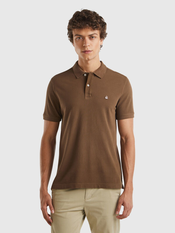 Coffee regular fit polo Men