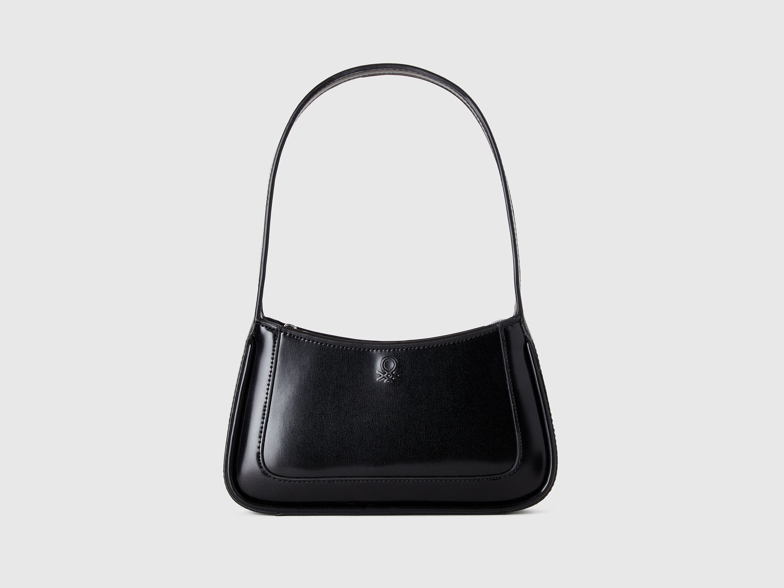 Shoulder bag in imitation leather Black Benetton