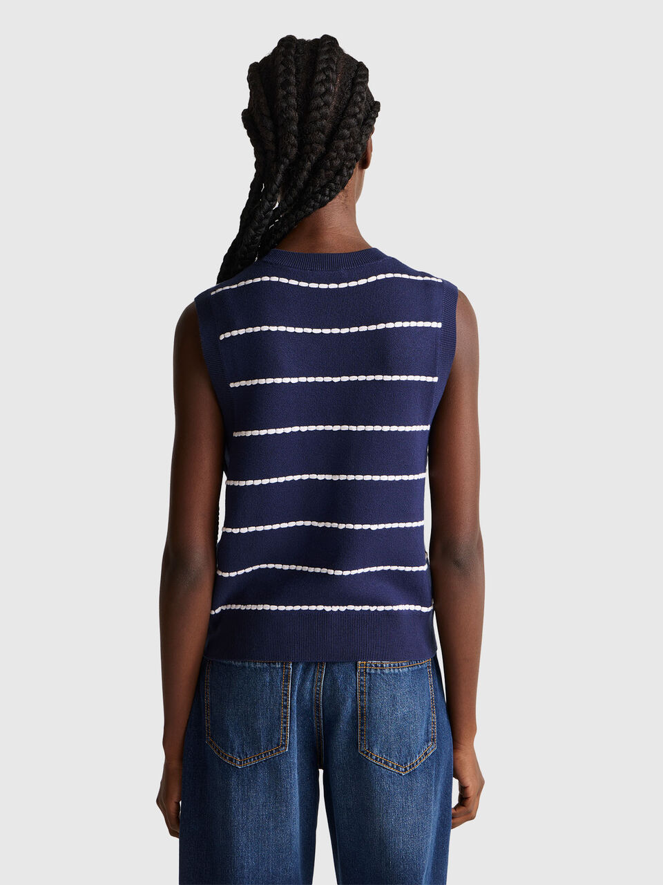 SLEEVELESS SWEATER Γυναικεία image number null