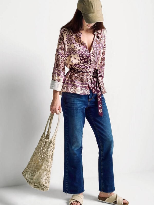 Τζιν κροπντ από βαμβάκι  Γυναικεία