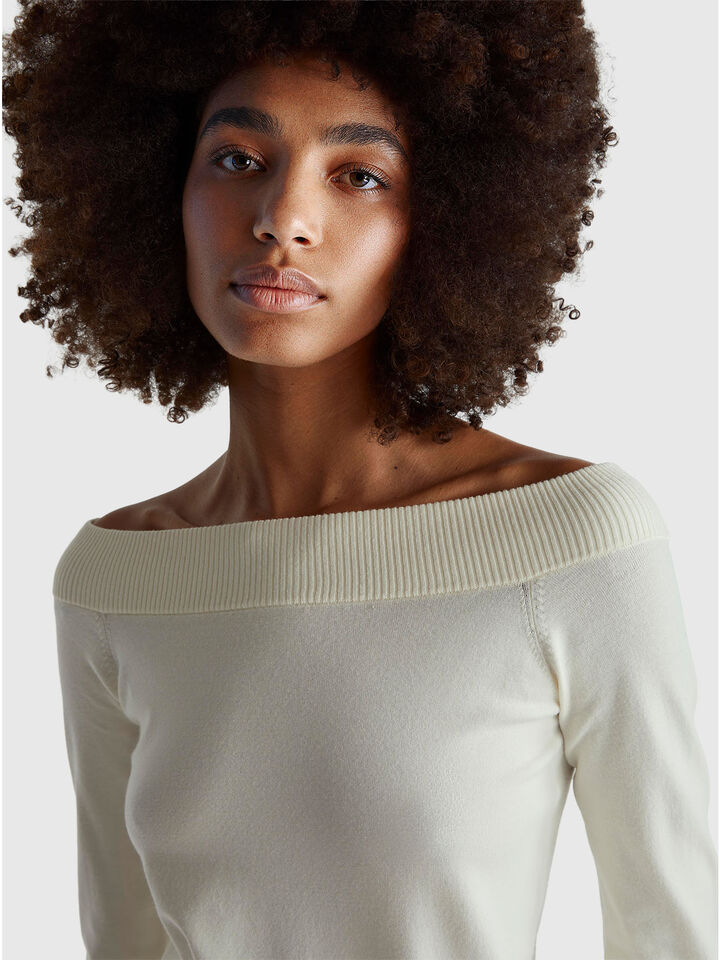 BOAT-NECK SWEAT.L/S Γυναικεία