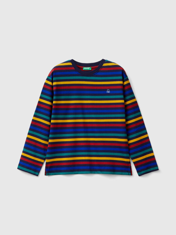 Striped t-shirt in 100% cotton Junior Boy