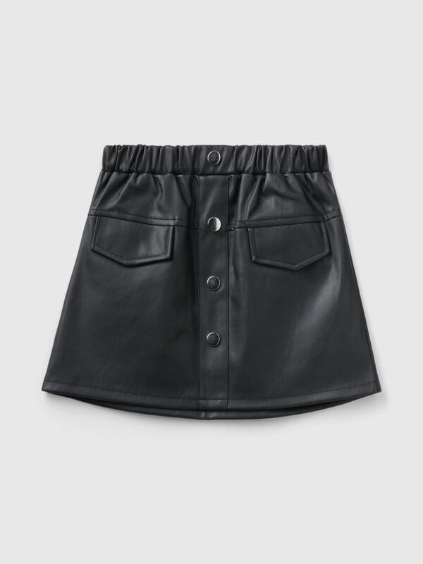 Miniskirt in imitation leather Junior Girl