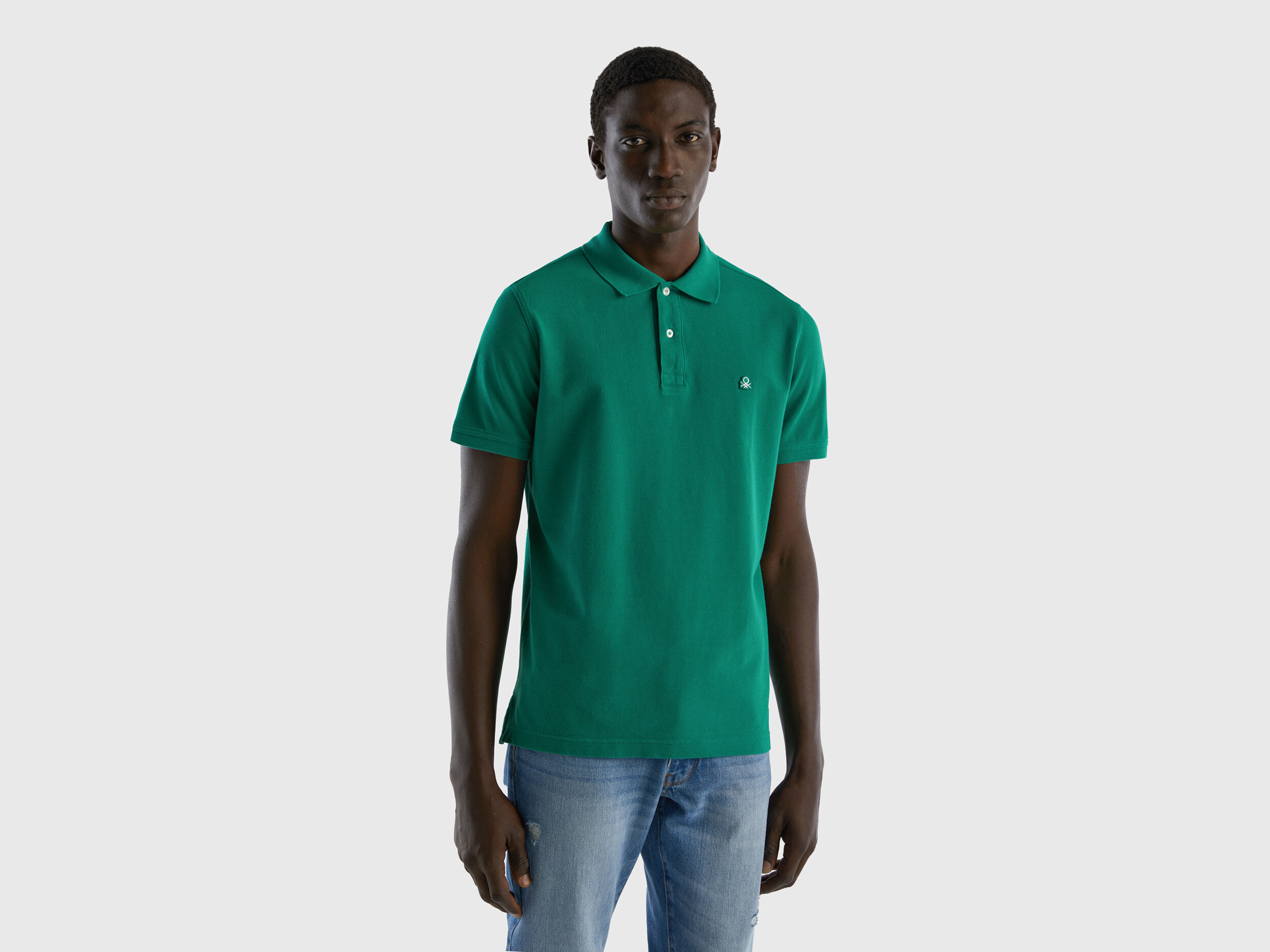 Dark green top polo