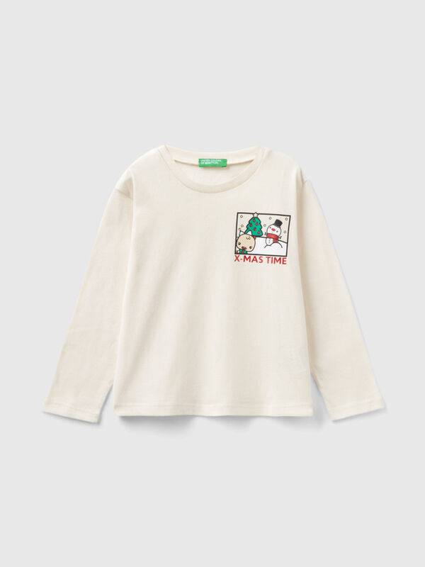 Christmas t-shirt in warm organic cotton