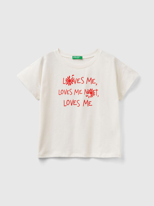 Boxy fit t-shirt in organic cotton Junior Girl