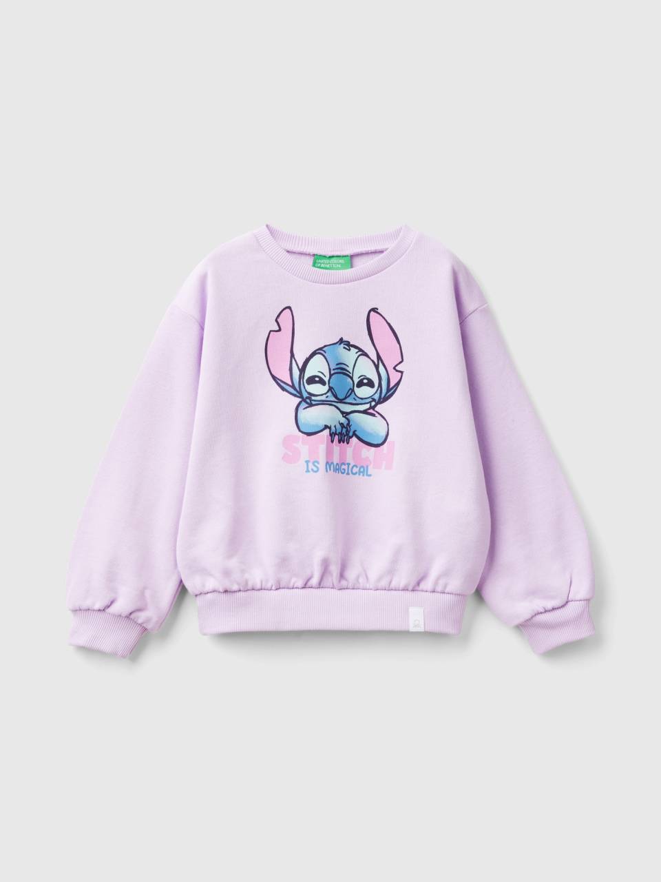 Disney Lilo Stitch pullover sweatshirt Lilac Benetton