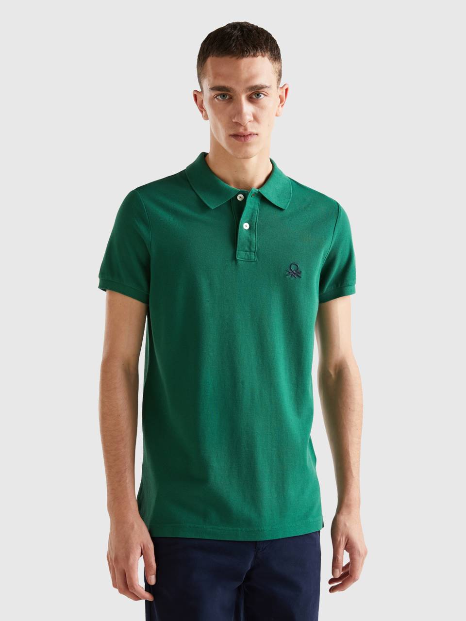 Dark green sales polo shirt